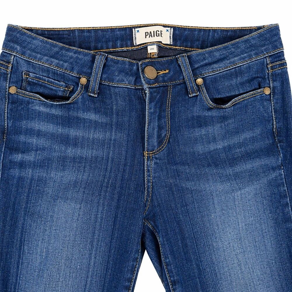 PAIGE Verdugo Ankle Jeans Womens 26 Dark Wash Skinny Stretch Made in USA - Picture 4 of 7